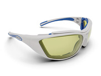 Laser safety eyewear COMBOR Filter: 0315, frame color grey/blue