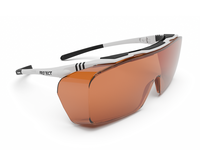 Laser safety eyewear ONTOR, Filter: 0277, frame color black/white (suitable also for spectacles wearer)