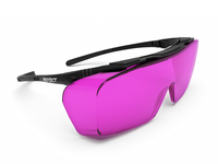 Laserschutzbrille ONTOR Filter: 0318, Gestellfarbe schwarz/grau (für Brillenträger geeignet)