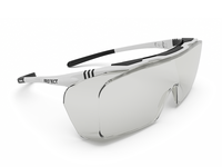Laserschutzbrille ONTOR Filter: 0283, Gestellfarbe schwarz/weiß (für Brillenträger geeignet)