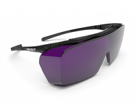 Laserschutzbrille ONTOR Filter: 0317, Gestellfarbe schwarz/grau (für Brillenträger geeignet)