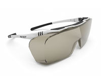 Laserschutzbrille ONTOR Filter: 0321, Gestellfarbe schwarz/weiß (für Brillenträger geeignet)