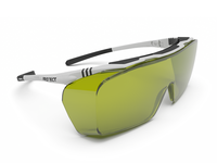 Laser safety eyewear ONTOR Filter: 0315, frame color black/white (suitable also for spectacles wearer)