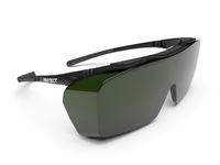 Laserschutzbrille ONTOR Filter: 0345, Gestellfarbe schwarz/grau (für Brillenträger geeignet)
