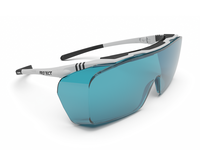 Laserschutzbrille ONTOR Filter: 0340, Gestellfarbe schwarz/weiß (für Brillenträger geeignet)
