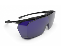 Laserschutzbrille ONTOR Filter: 0337, Gestellfarbe schwarz/grau (für Brillenträger geeignet)