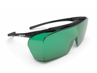 Laserschutzbrille ONTOR Filter: 0384, Gestellfarbe schwarz/grau (für Brillenträger geeignet)