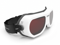 Laserschutzbrille, SPECTOR Filter - 0216, Gestellfarbe weiß (für Brillenträger geeignet)