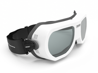 Laserschutzbrille, SPECTOR Filter - 0265, Gestellfarbe weiß (für Brillenträger geeignet)
