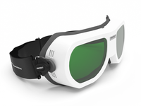 Laserschutzbrille SPECTOR Filter: 0206, Gestellfarbe weiß (für Brillenträger geeignet)
