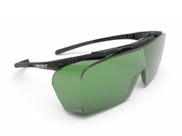 Laserschutzbrille ONTOR Filter: 0374, Gestellfarbe schwarz/grau (für Brillenträger geeignet)