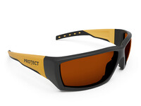 Laserschutzbrille OPTIMATOR Filter: 0278, Gestellfarbe gelb/grau